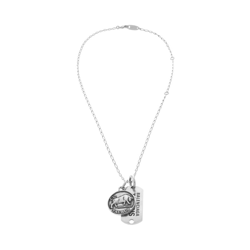 BALENCIAGA Horoscope Taurus Necklace in Silver outlook