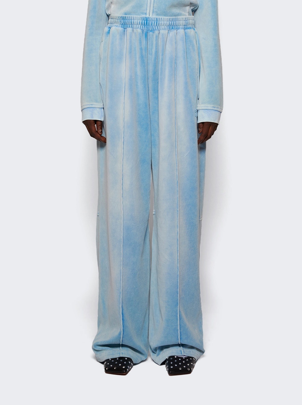 Track Pant Washed Light Blue - 3