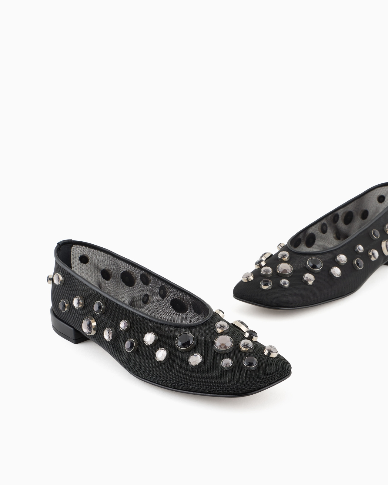 GIORGIO ARMANI X 10 CORSO COMO BALLERINAS IN MESH AND RHINESTONES BEZELS - 5