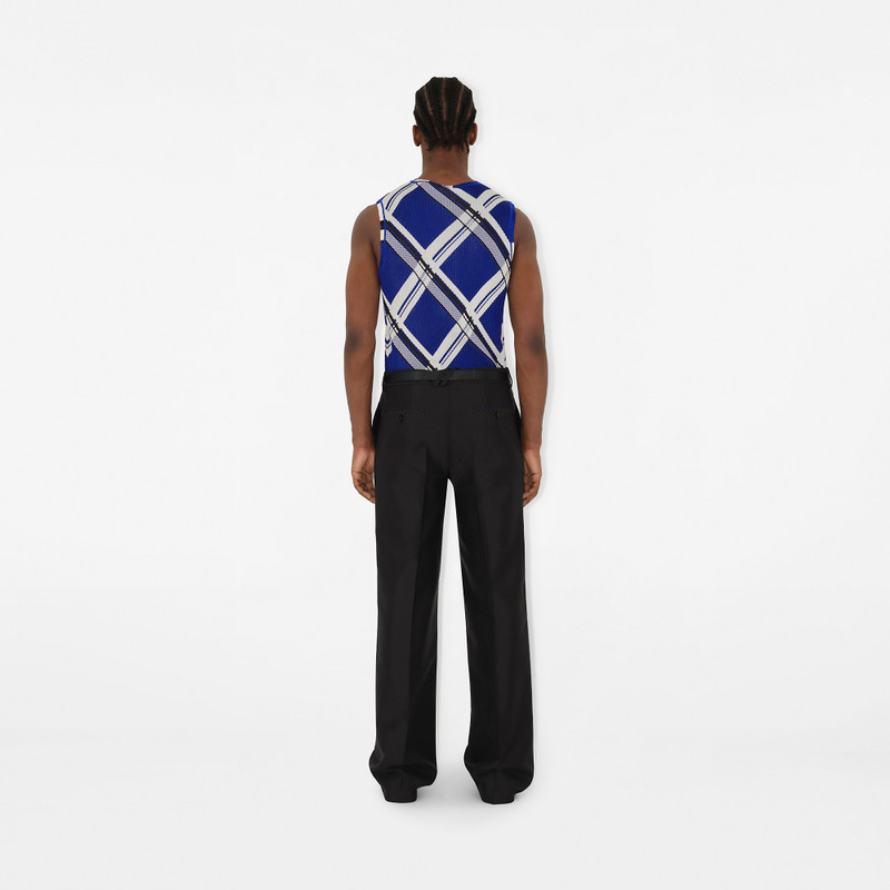 Check Silk Tank Top 4