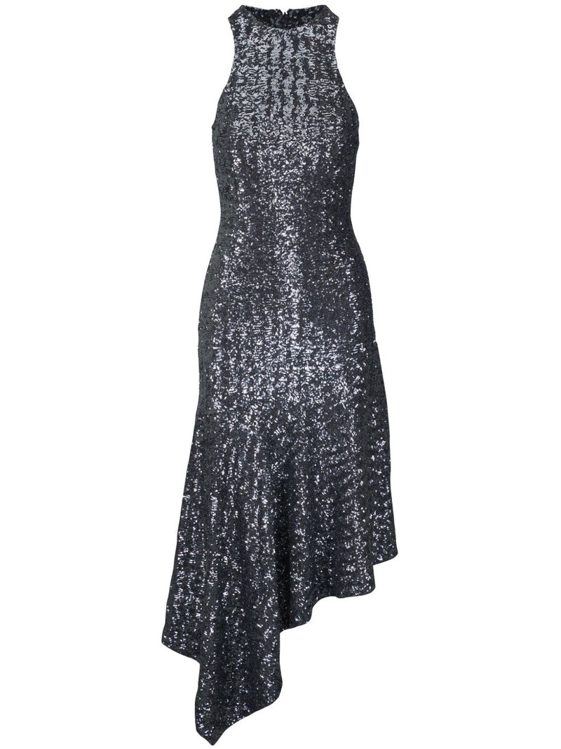 lurex asymmetric dress 1