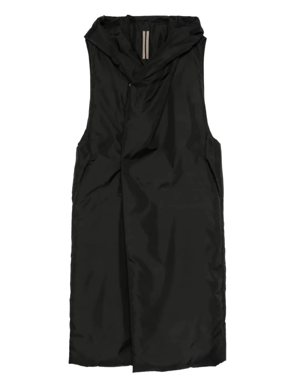 WOVEN SLEEVELESS PADDED COAT - HOODED LINER - 1