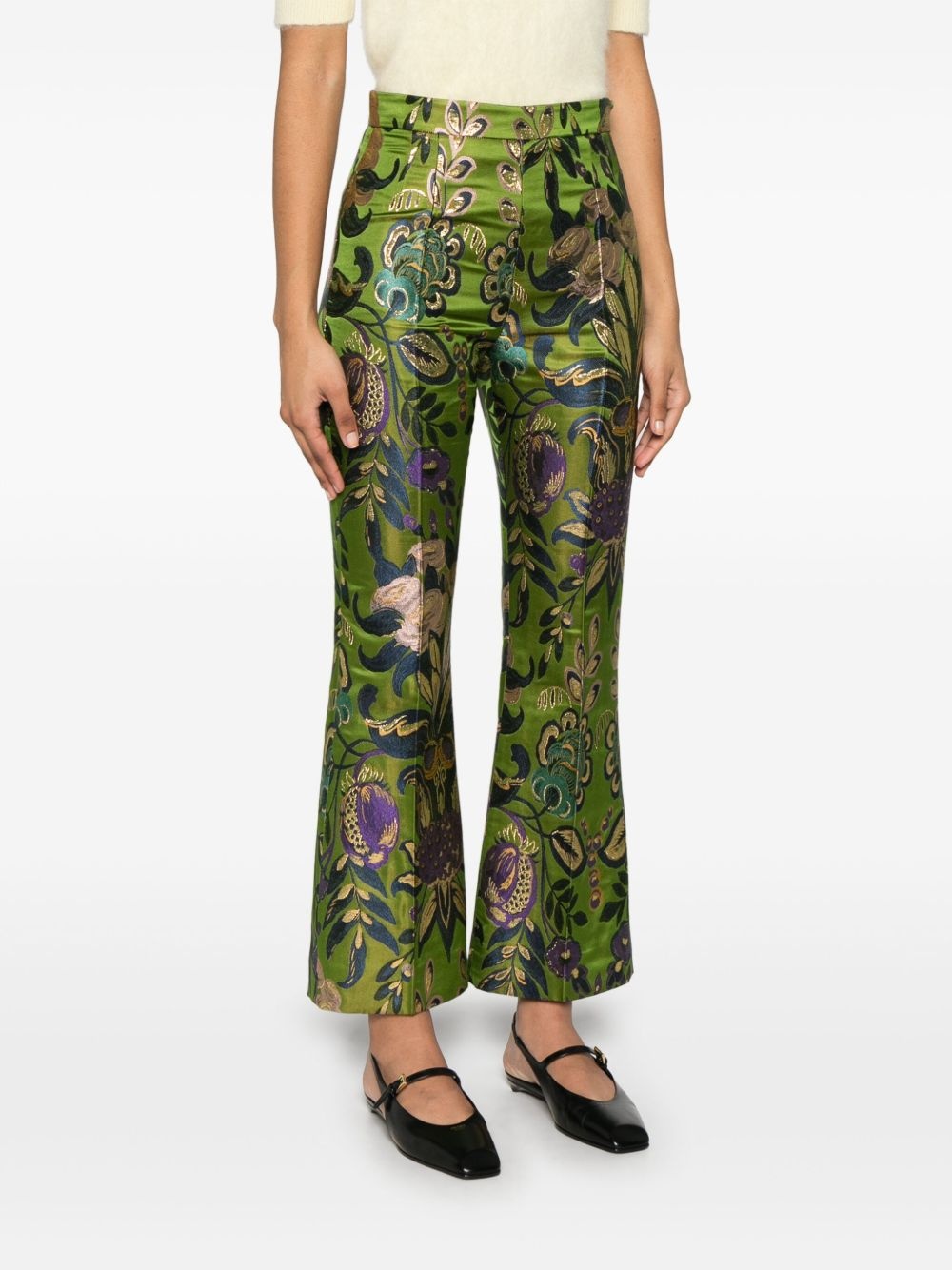 jacquard trousers - 3