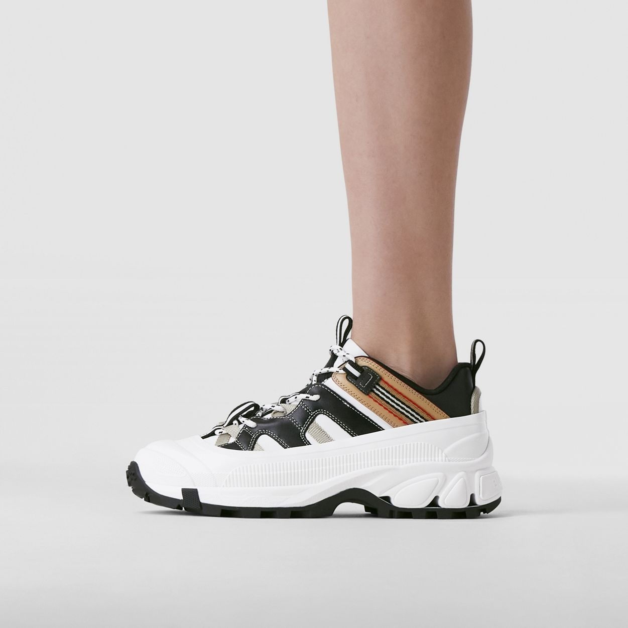 Icon Stripe Detail Leather Arthur Sneakers - 3