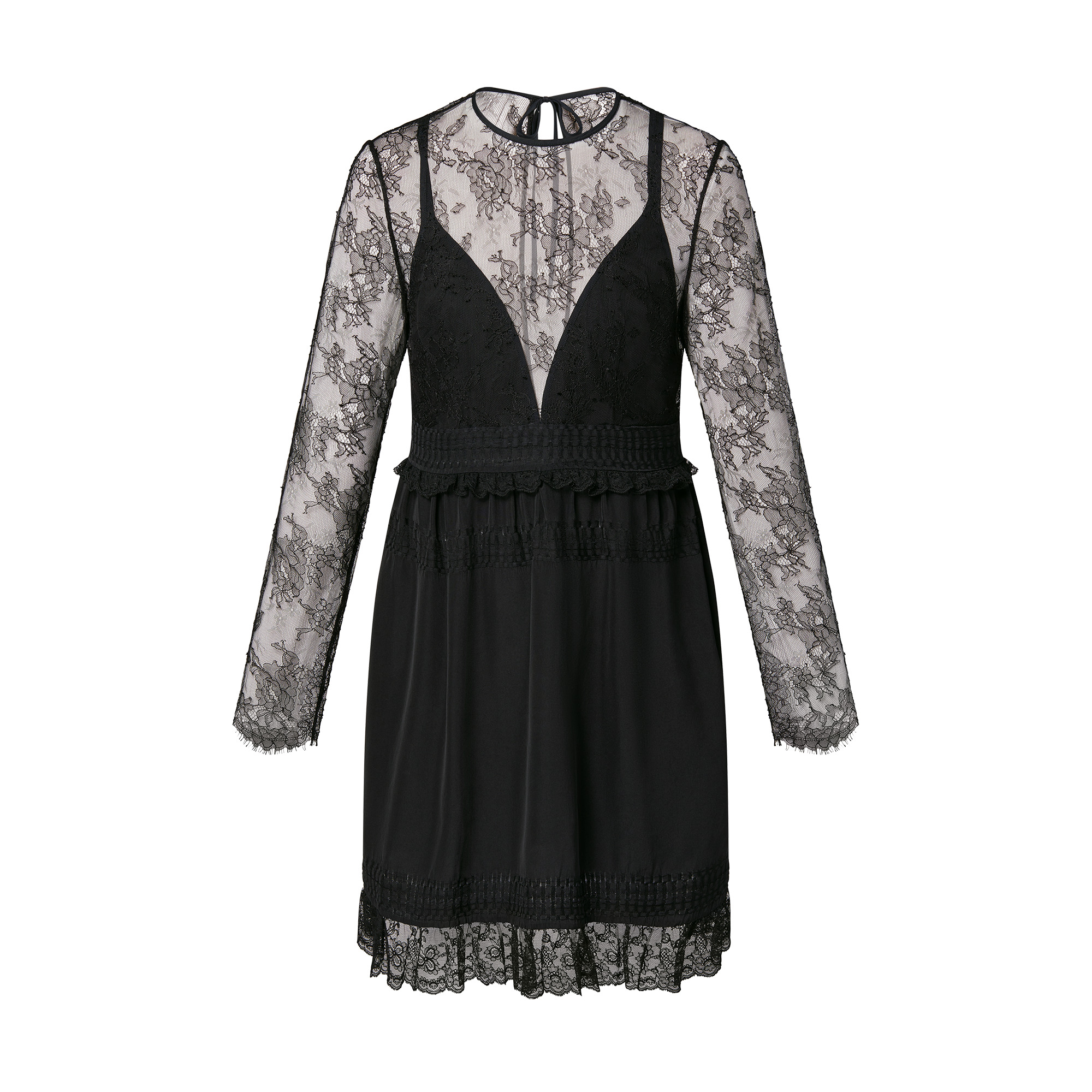 Layered Lace Dress - 1