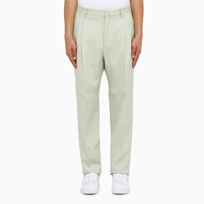 Sage wool tailored trousers - 1