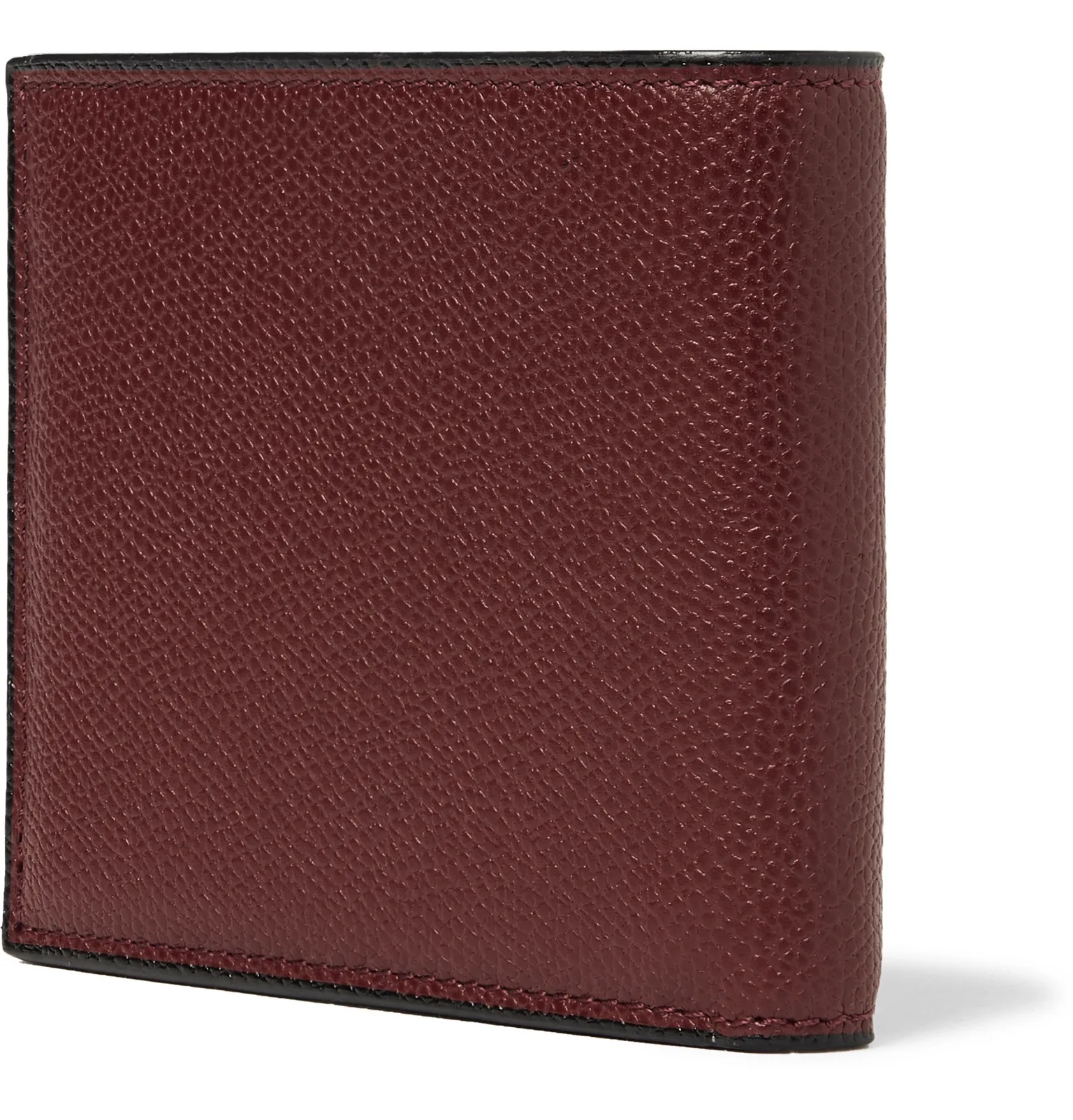 Pebble-Grain Leather Billfold Wallet - 15