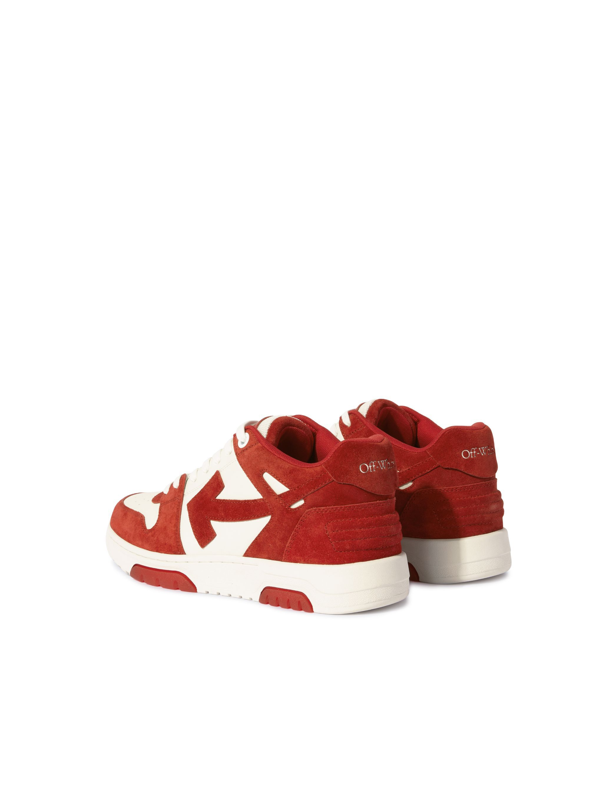 Brick Red/white Out Of Office Suede - 5