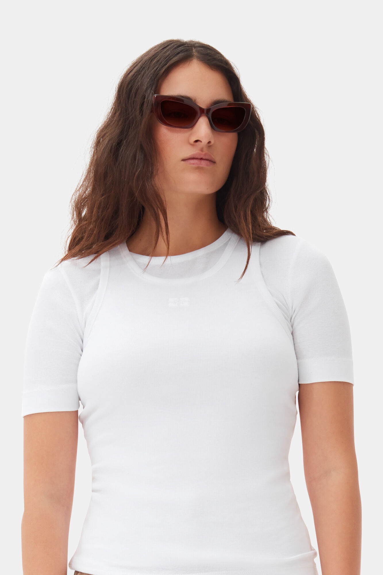 GANNI X ACE & TATE TIGER'S EYE SADIE SUNGLASSES - 5