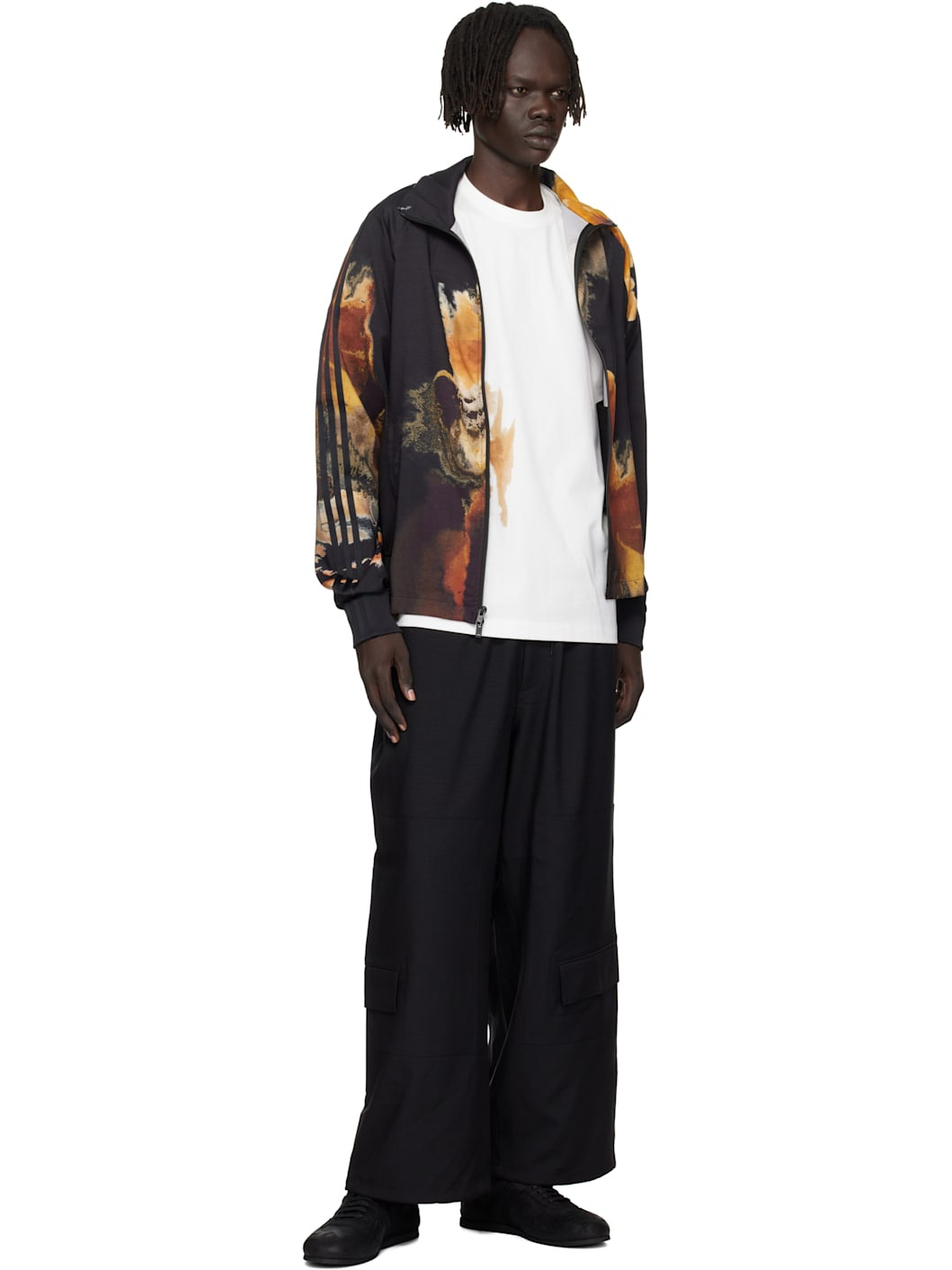Black AOP 3-Stripes Track Jacket - 4