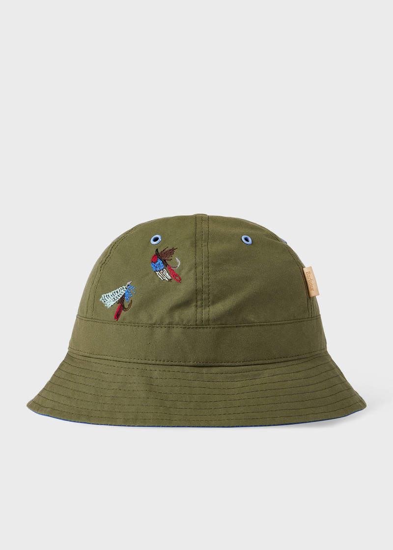Paul Smith loves Barbour - Khaki Bucket Hat 1