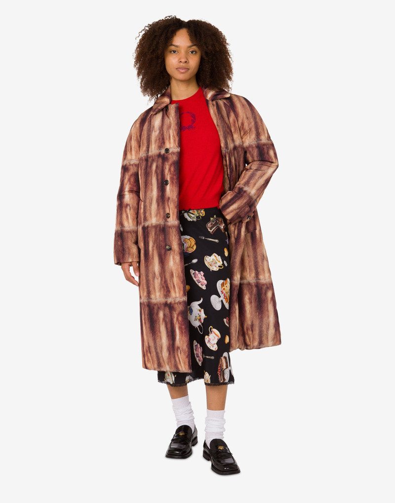 PRINTED SILK SATIN SKIRT 1