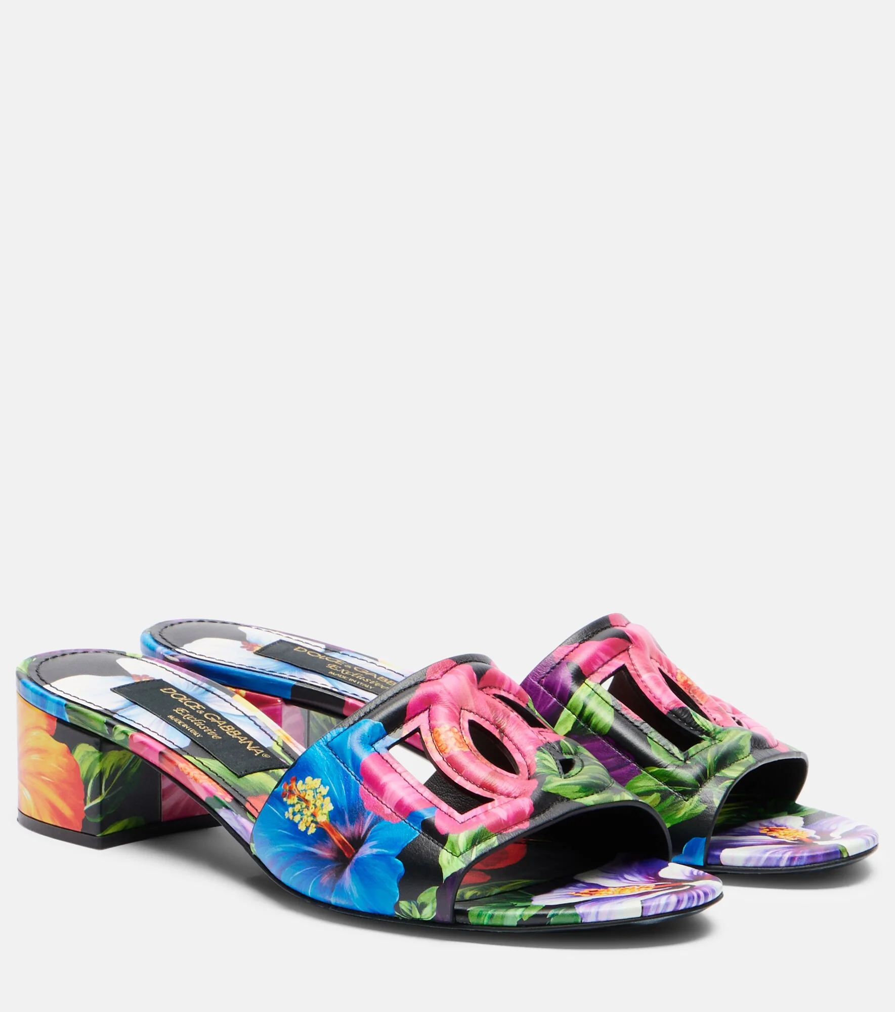 Karol DG floral mules - 1