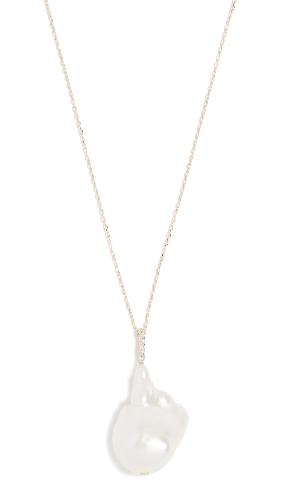 14K   Baroque Pearl Necklace - 6