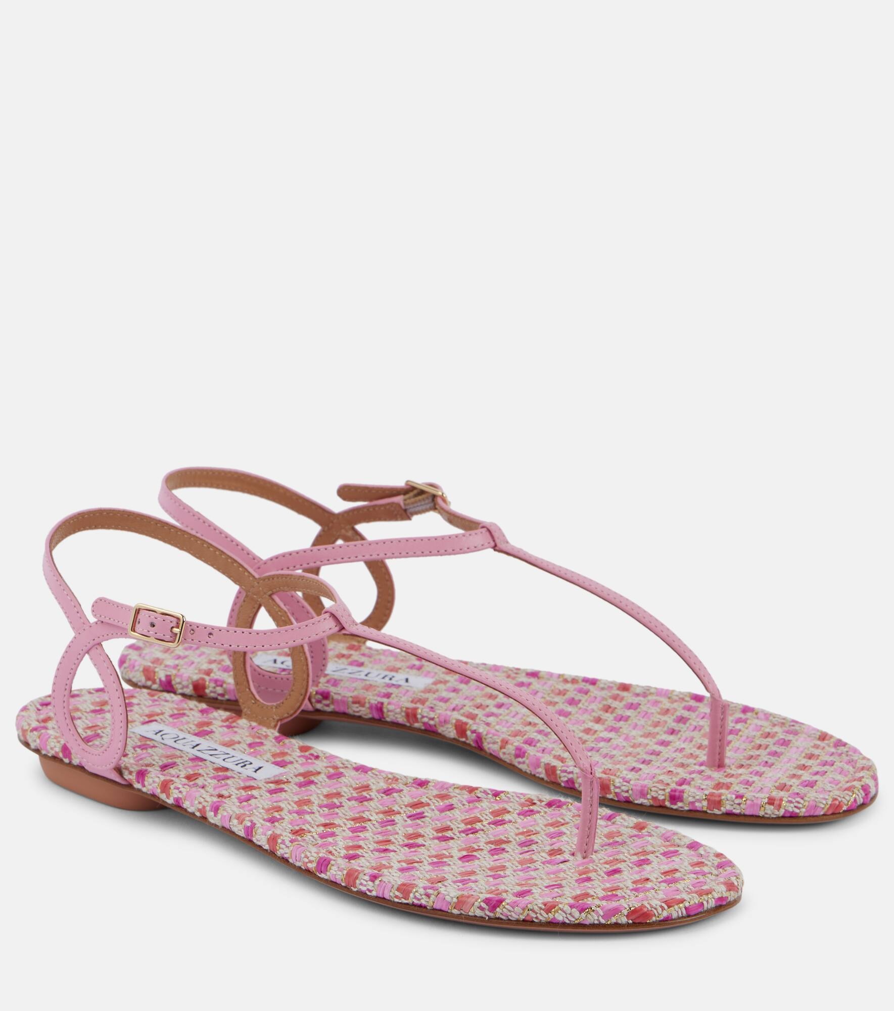 Almost Bare leather thong sandals - 1