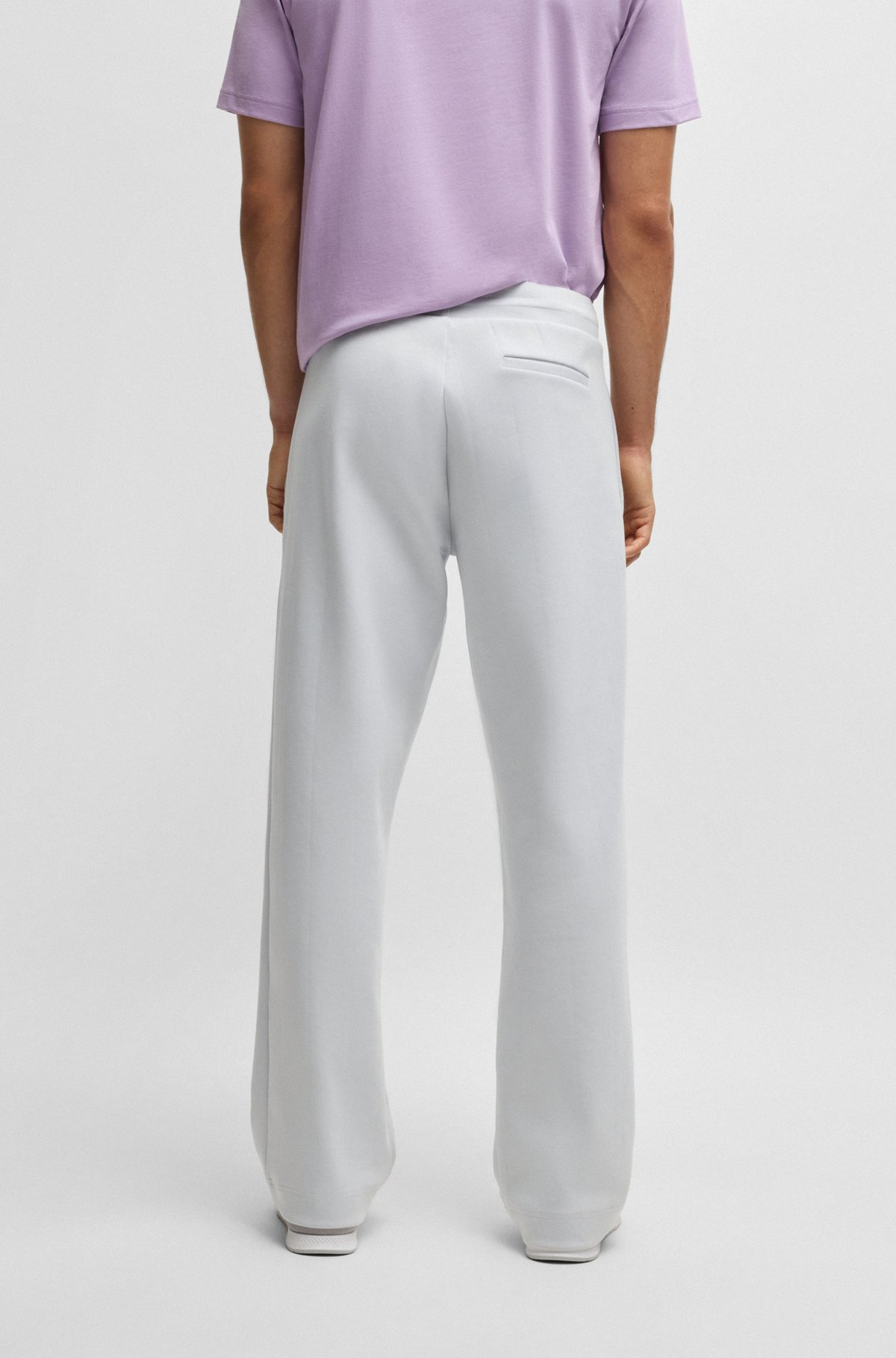 TRACKSUIT BOTTOMS IN A DROP-NEEDLE COTTON - 5