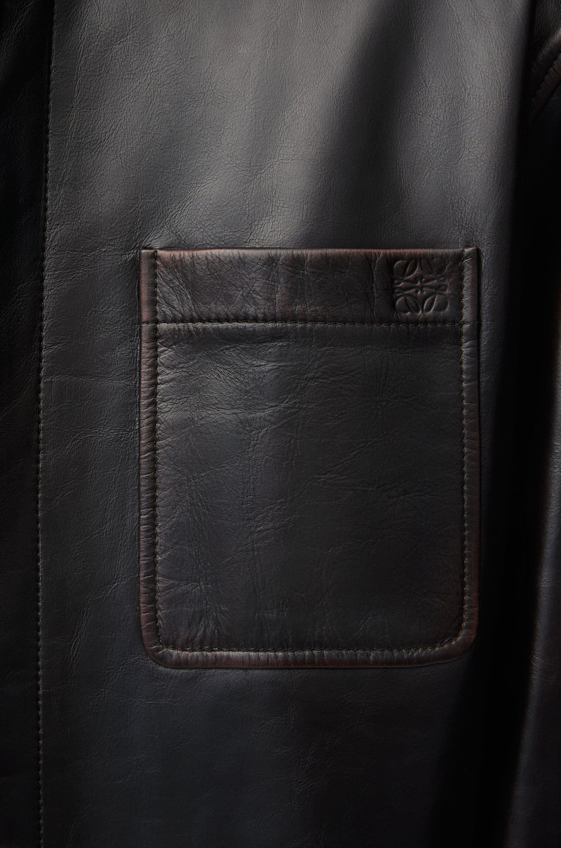 Overshirt in nappa calfskin 5