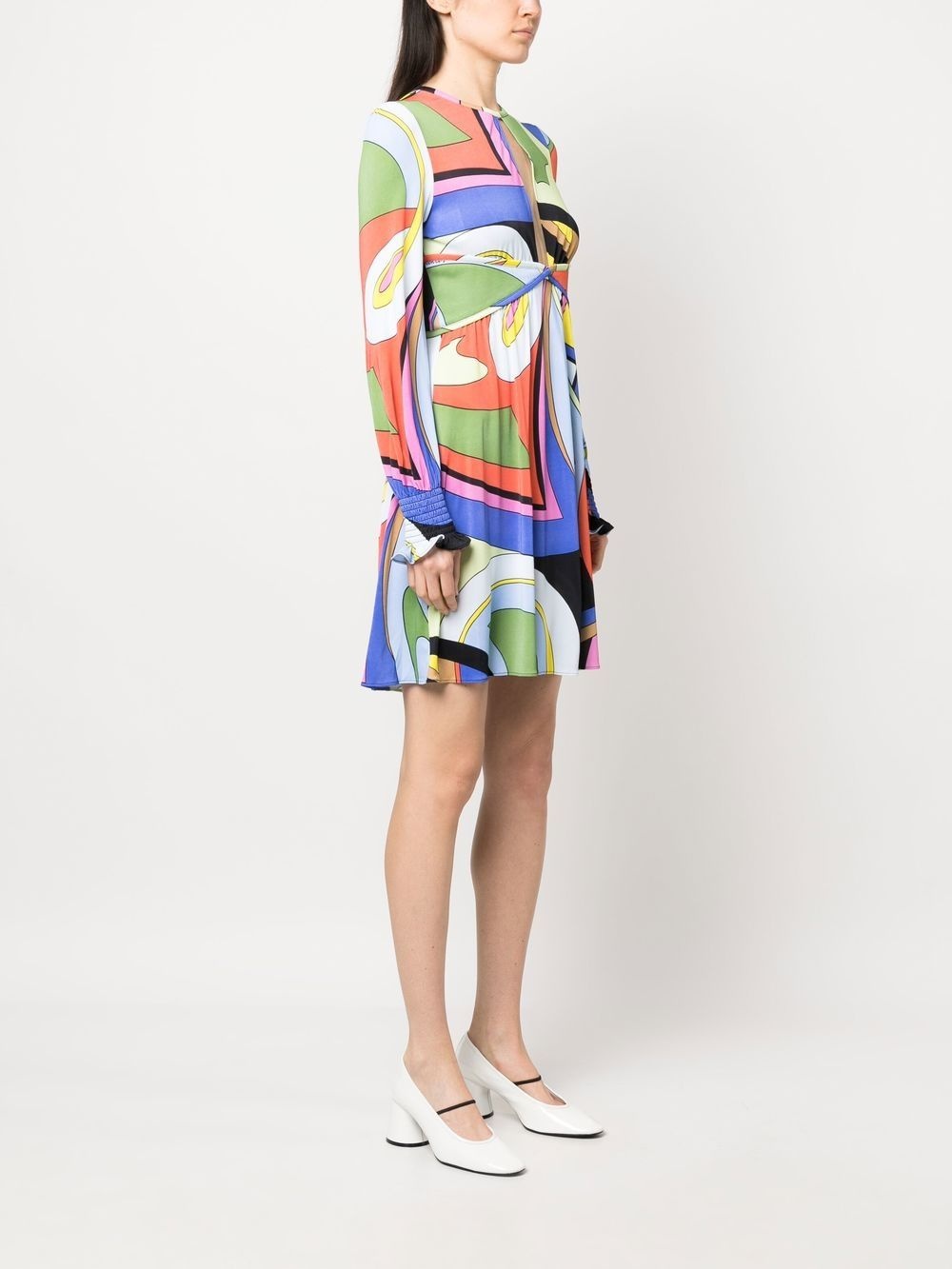 graphic-print mini dress - 3
