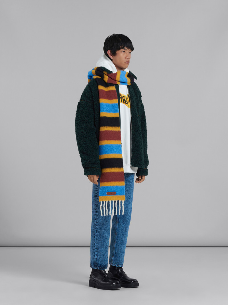 BLUE BIO COTTON T-SHIRT WITH WORDSEARCH PRINT 5