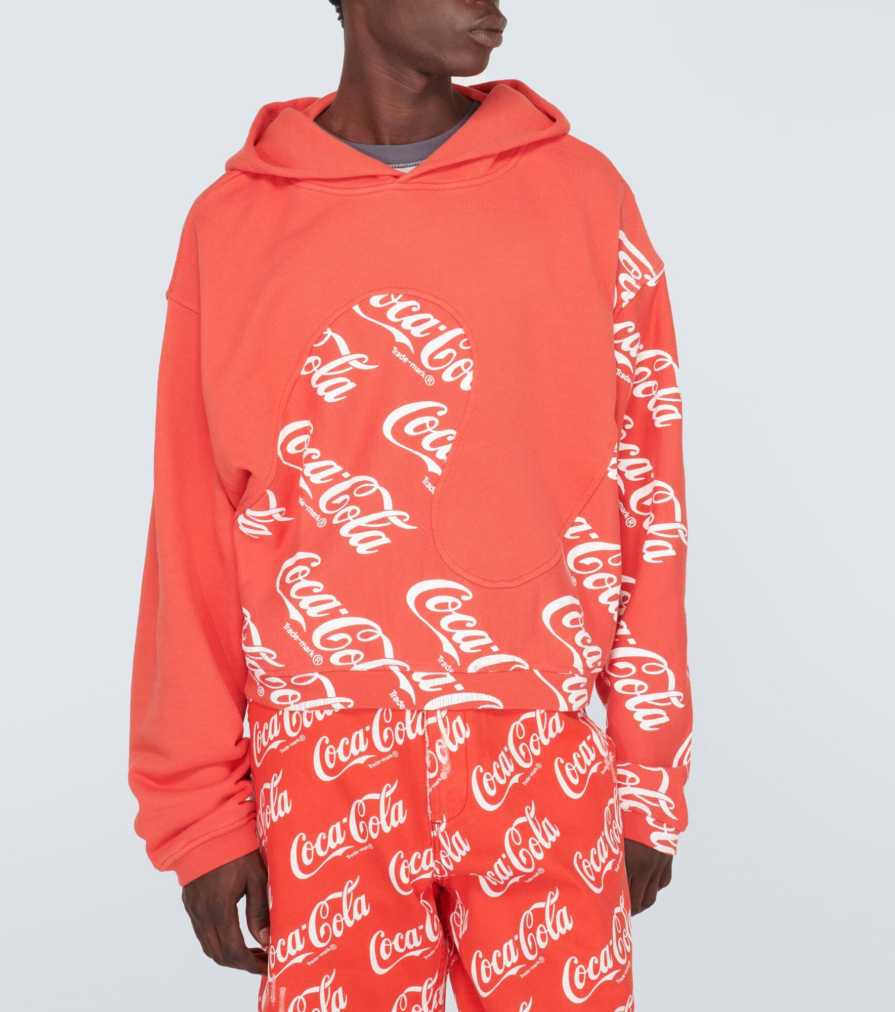 Printed cotton hoodie - 3