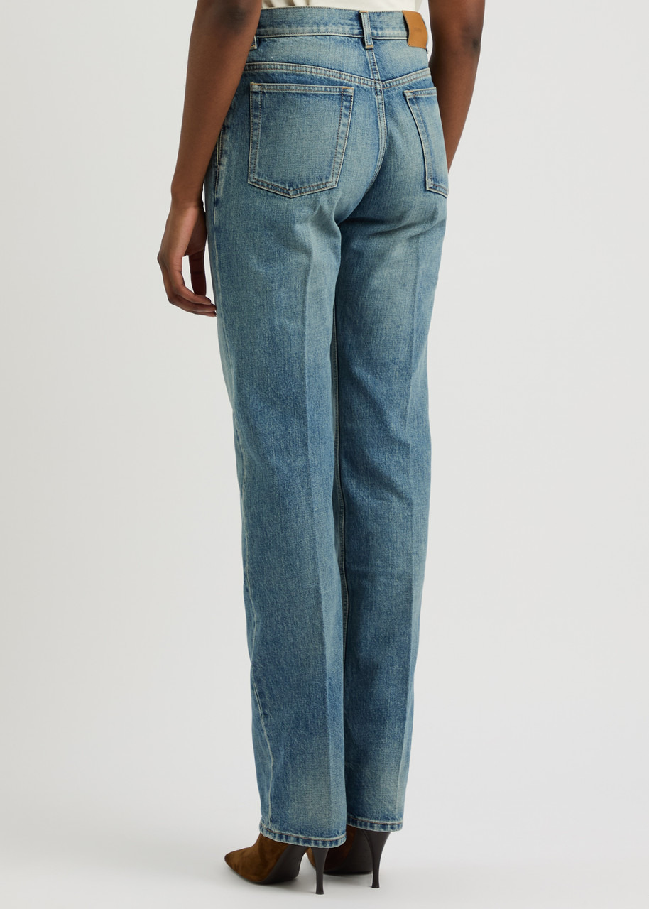 Saint Laurent Faded Straight-leg Jeans - 3