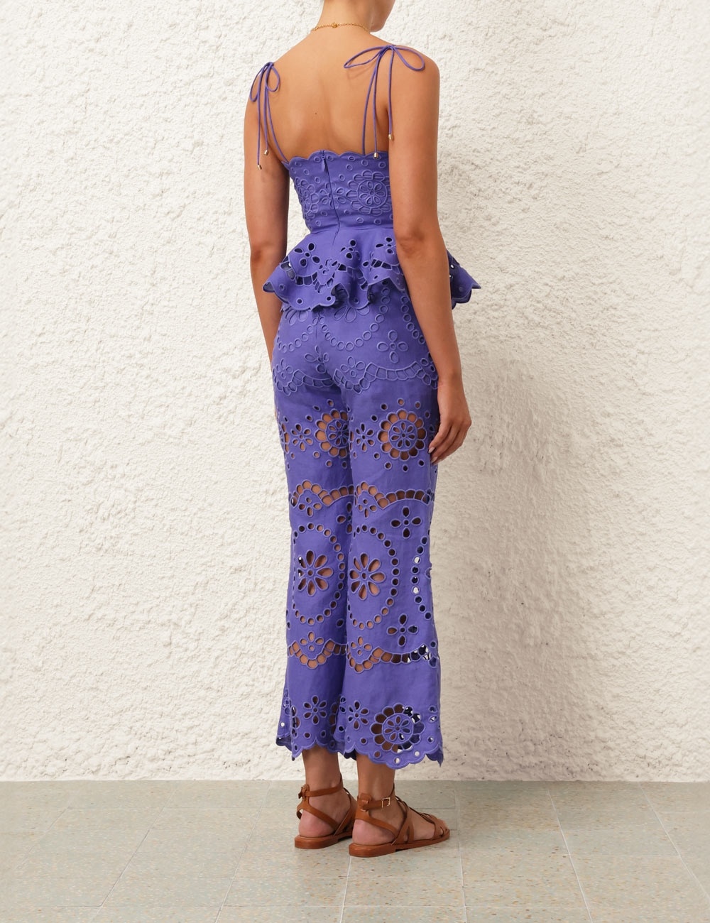 POP EMBROIDERED CROP PANT - 4