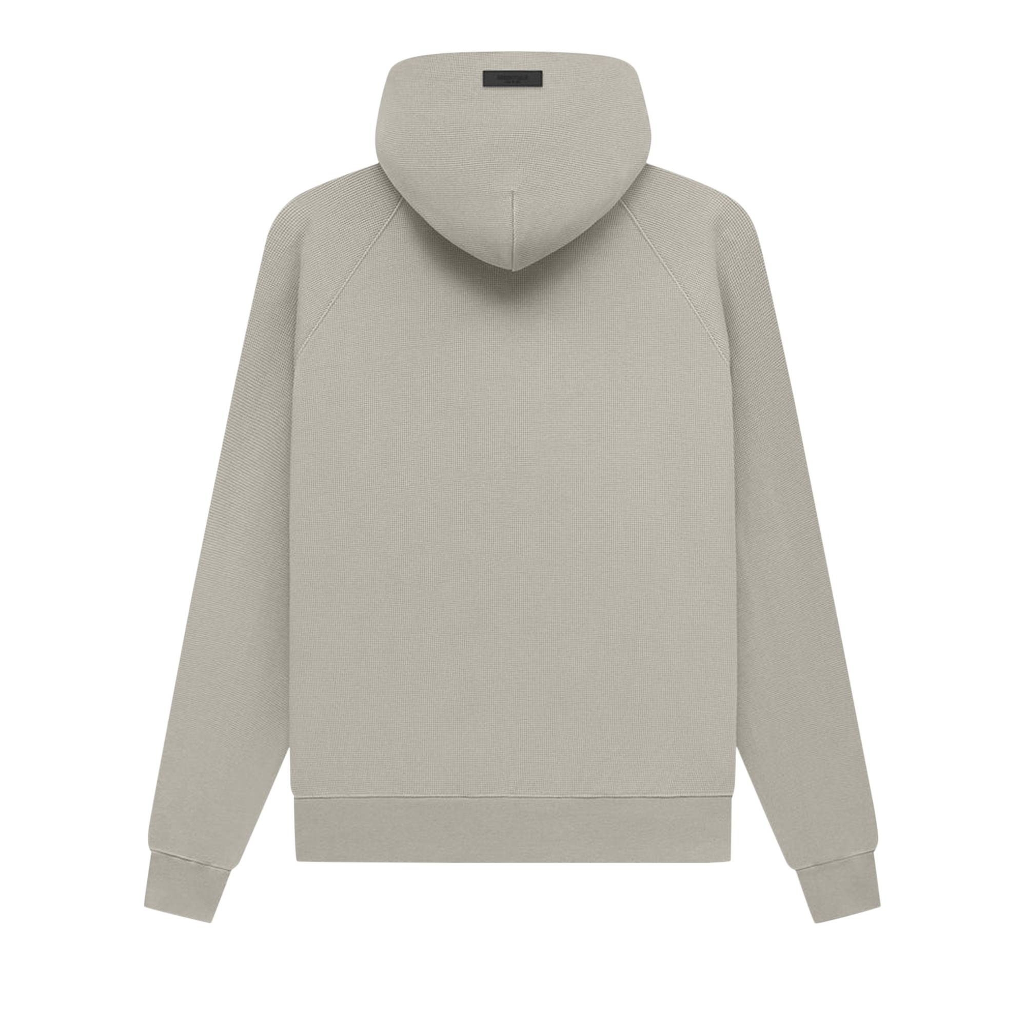 Fear of God Essentials Waffle Raglan Hoodie 'Seal' - 2