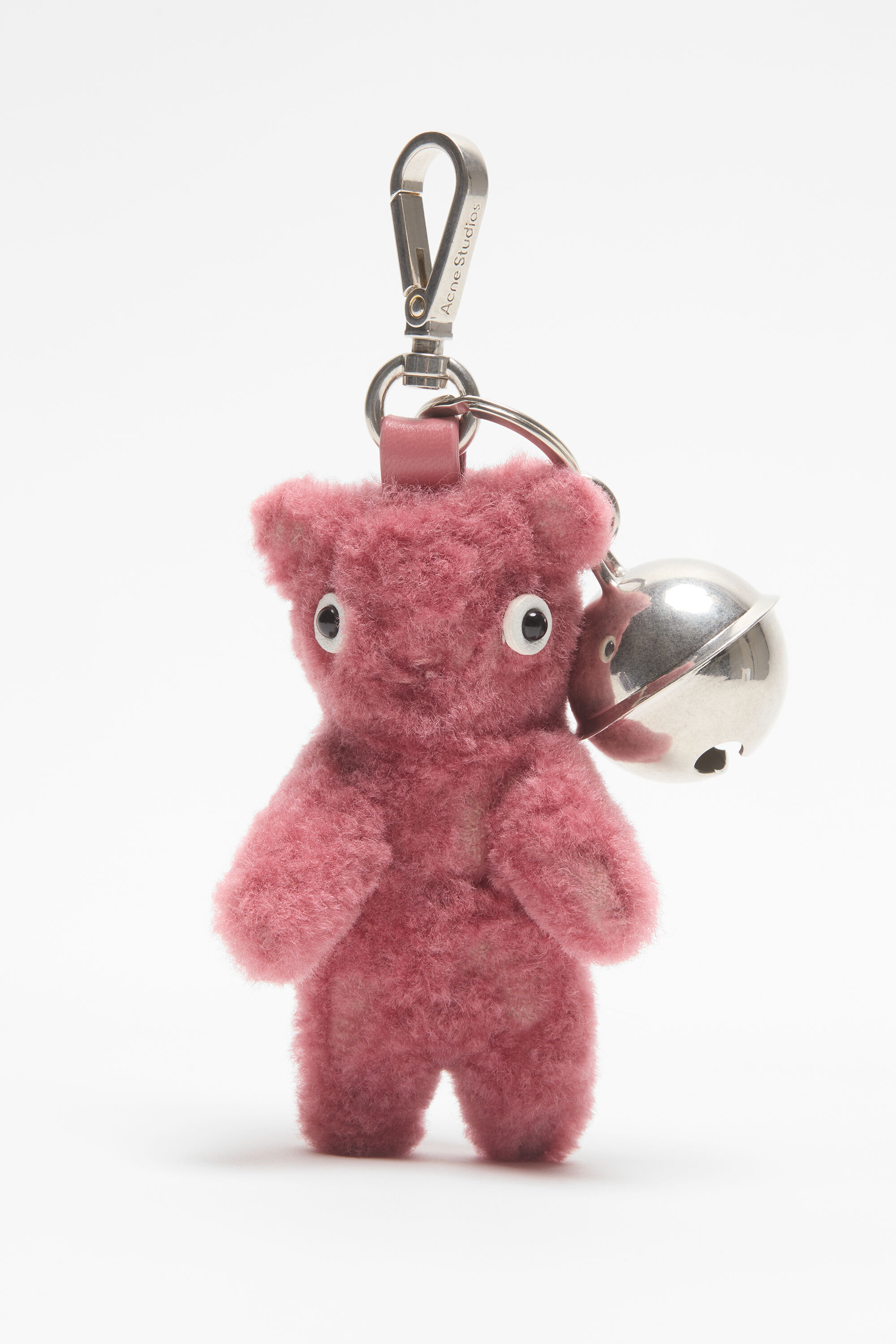 Teddy bear keyring - Berry pink - 3