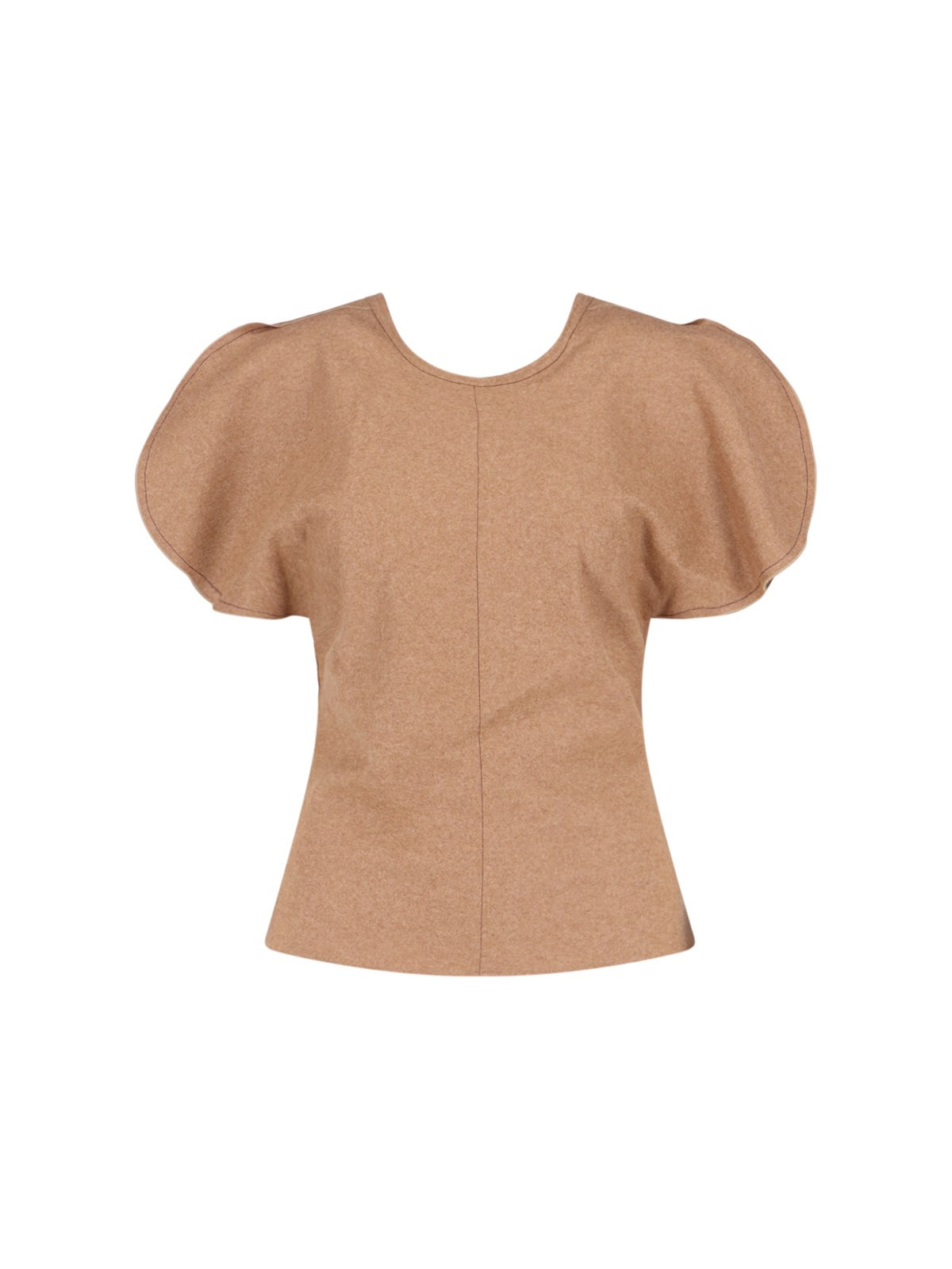 DRAPED SLEEVE TOP - 1