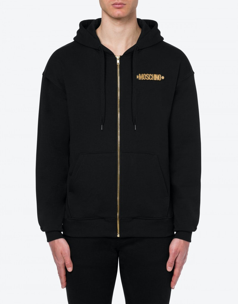 Moschino LETTERING LOGO ZIP SWEATSHIRT outlook