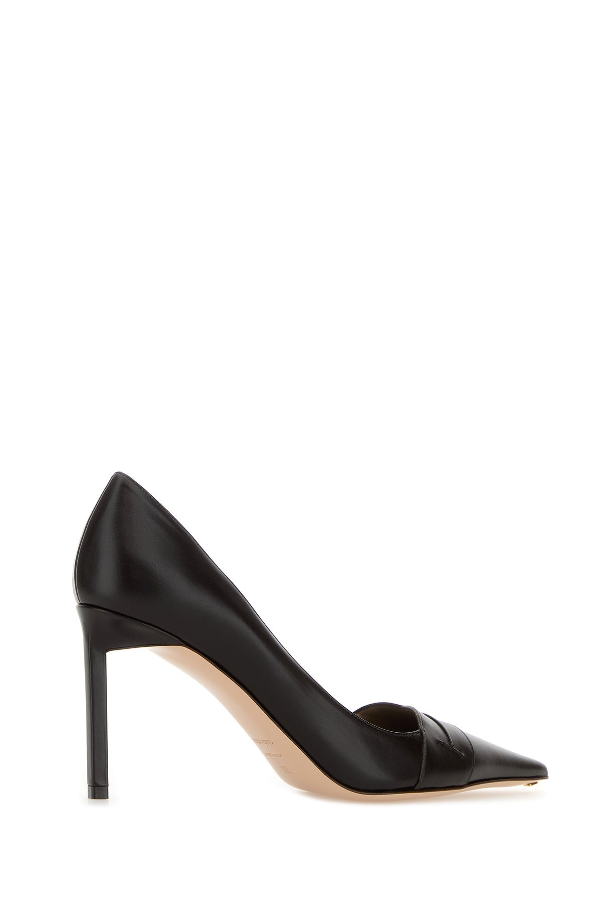 Dark brown leather pumps - 3