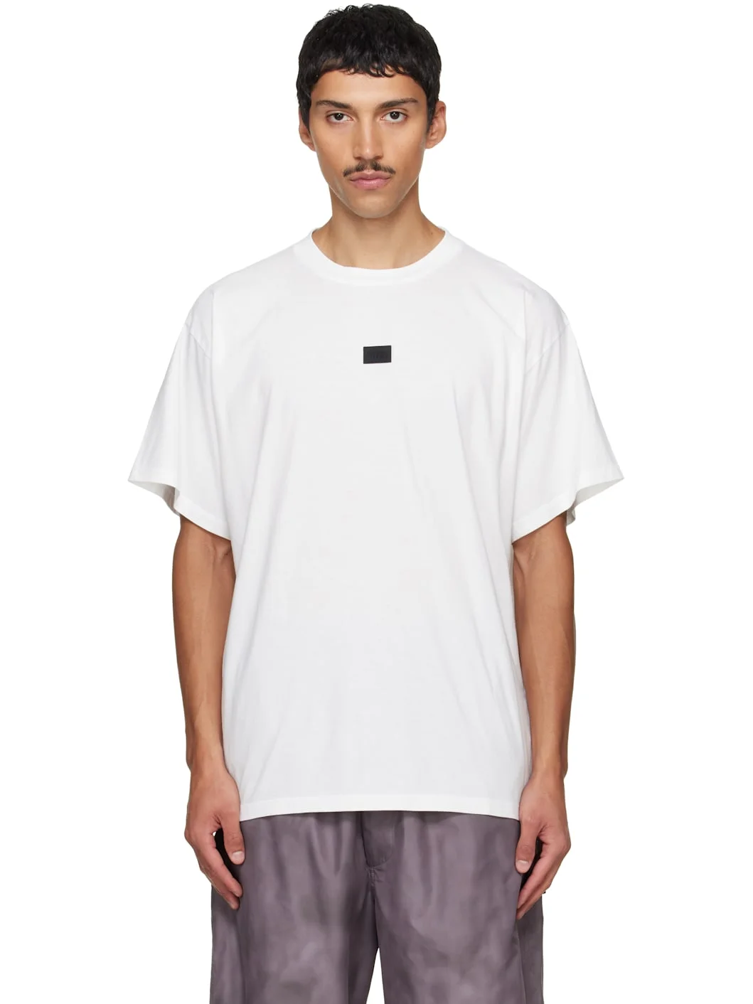 White Logo Patch T-shirt - 1