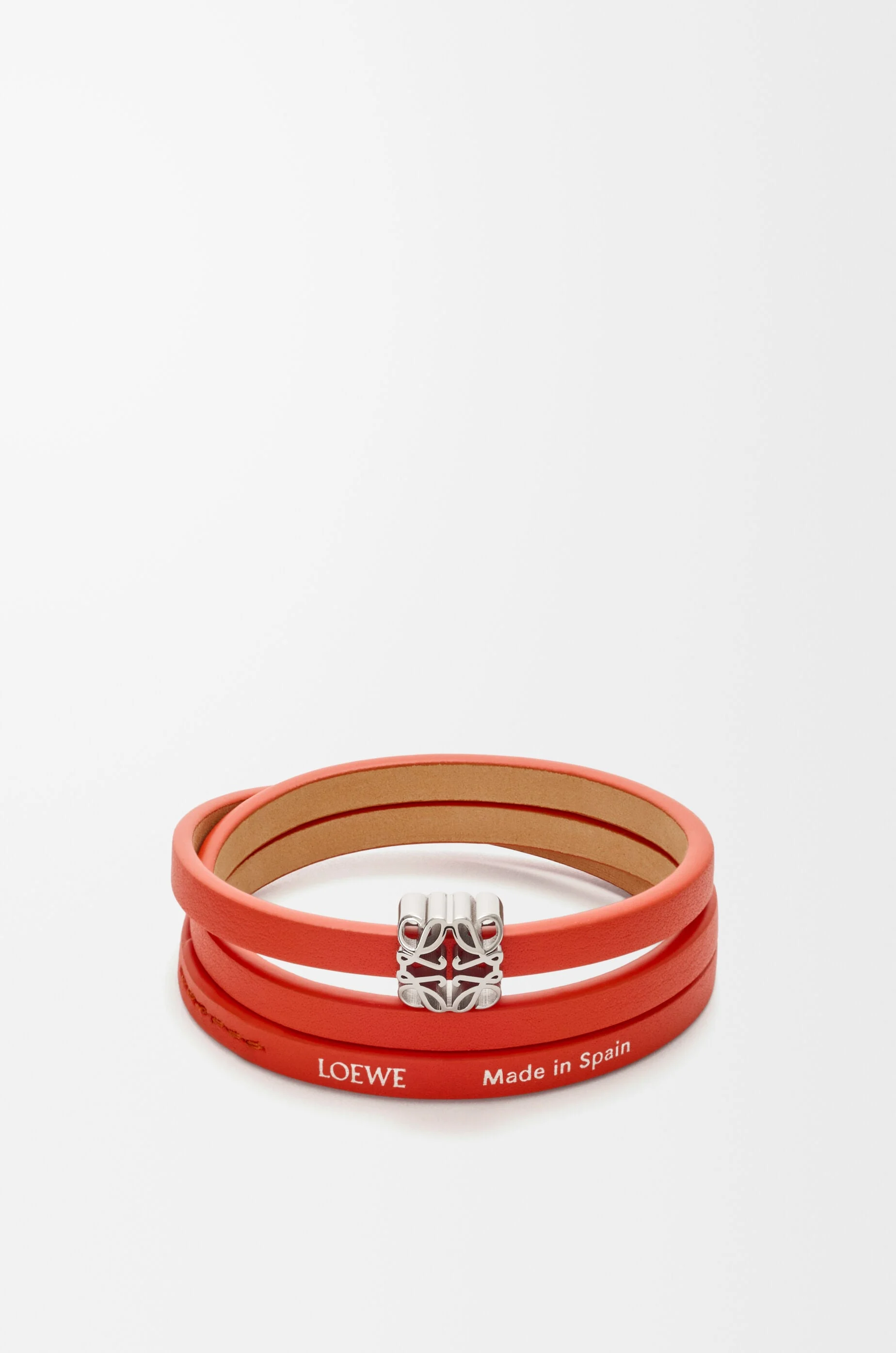 Anagram Bombé twist bracelet in calfskin - 1