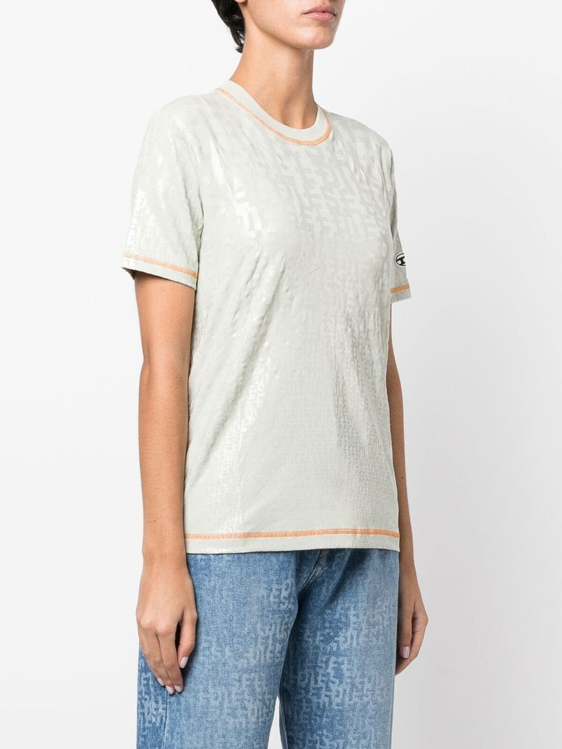 contrast-trim T-shirt 3