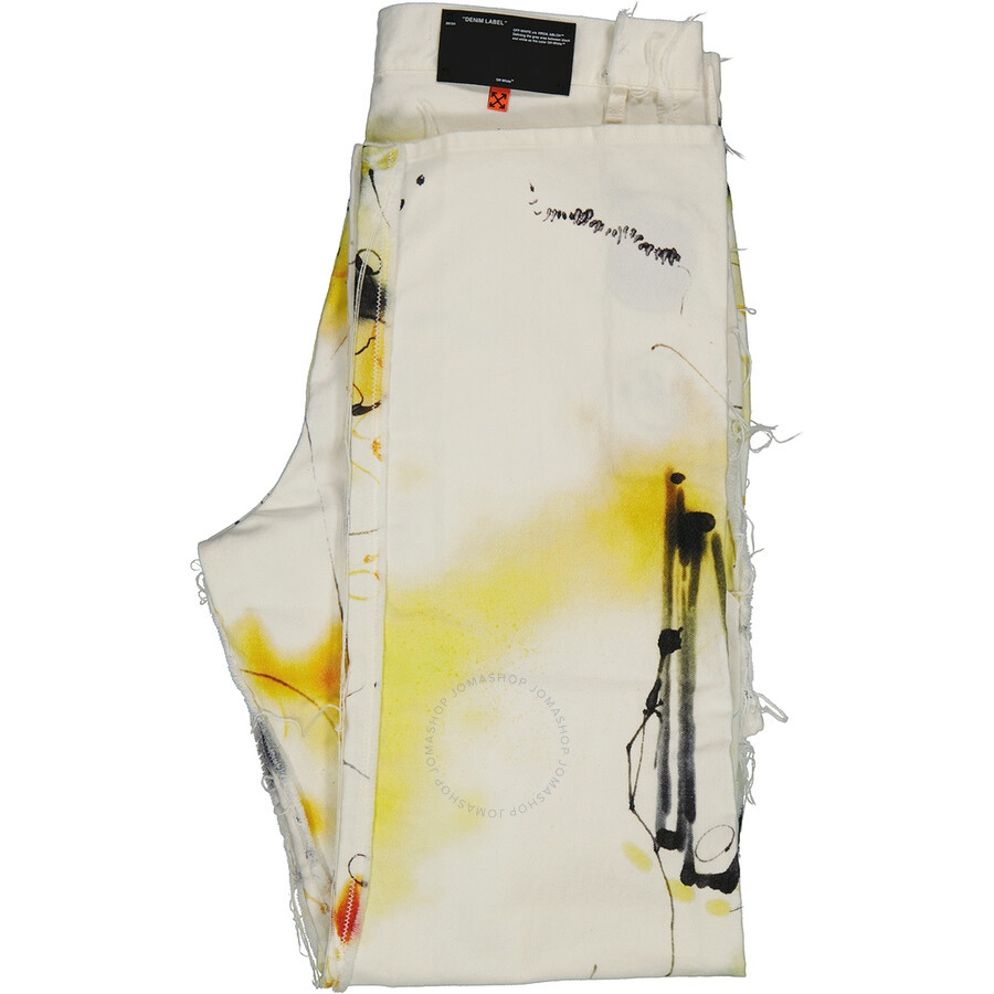 Off-White Multicolor Futura Abstract Carpenter Trousers - 6