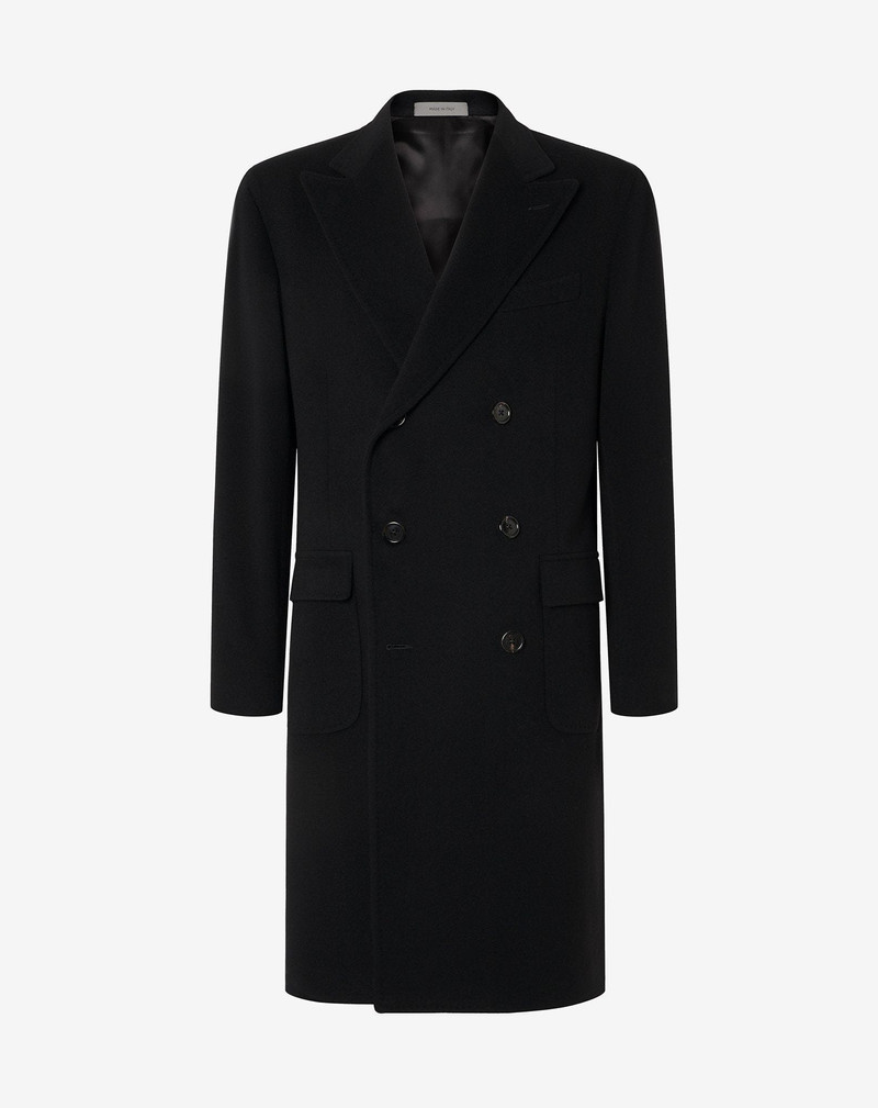 Black super fine wool beaver coat 1