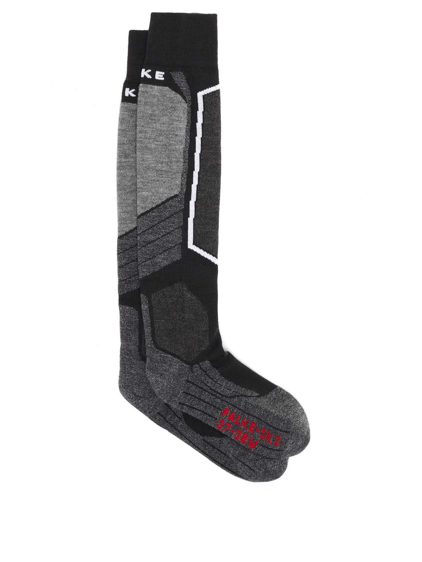 SK2 padded knee-high ski socks - 1