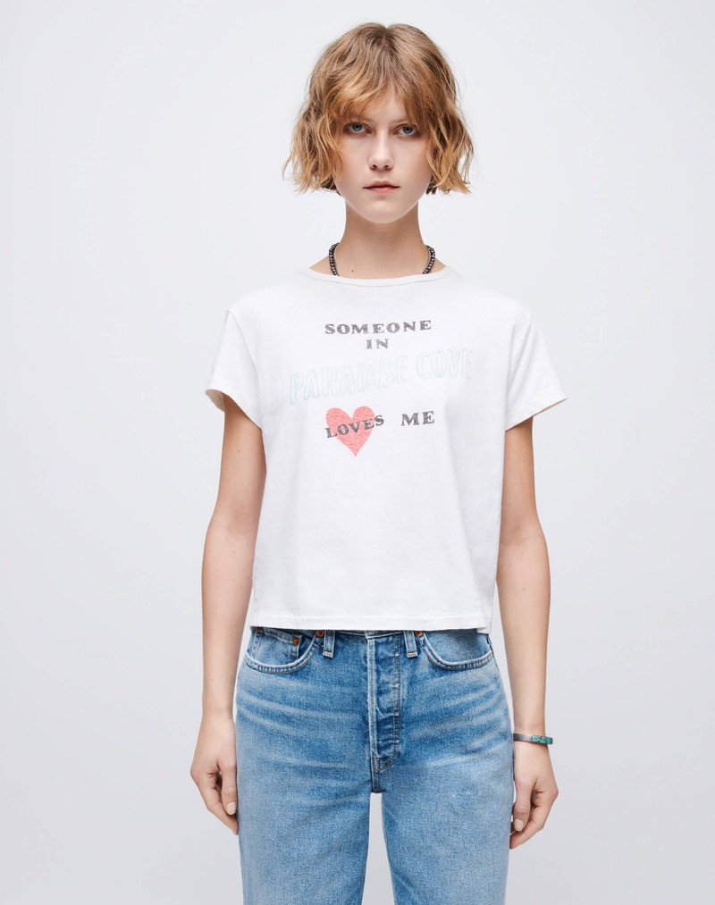 Classic "Someone Loves Me" Tee - Vintage White 3