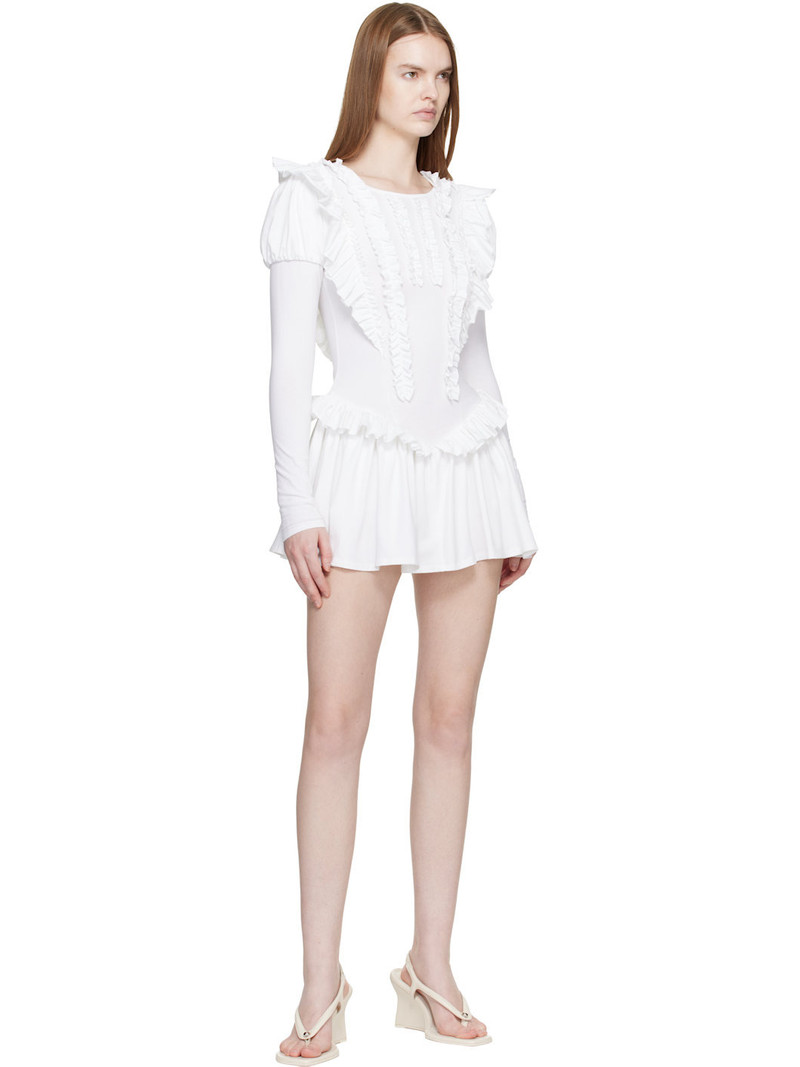 SANDY LIANG White Acorn Minidress outlook