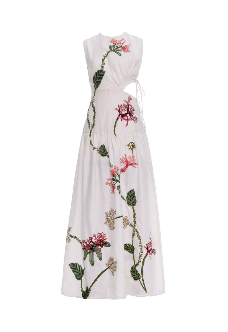 Otoño Orquidea Midi Dress 1