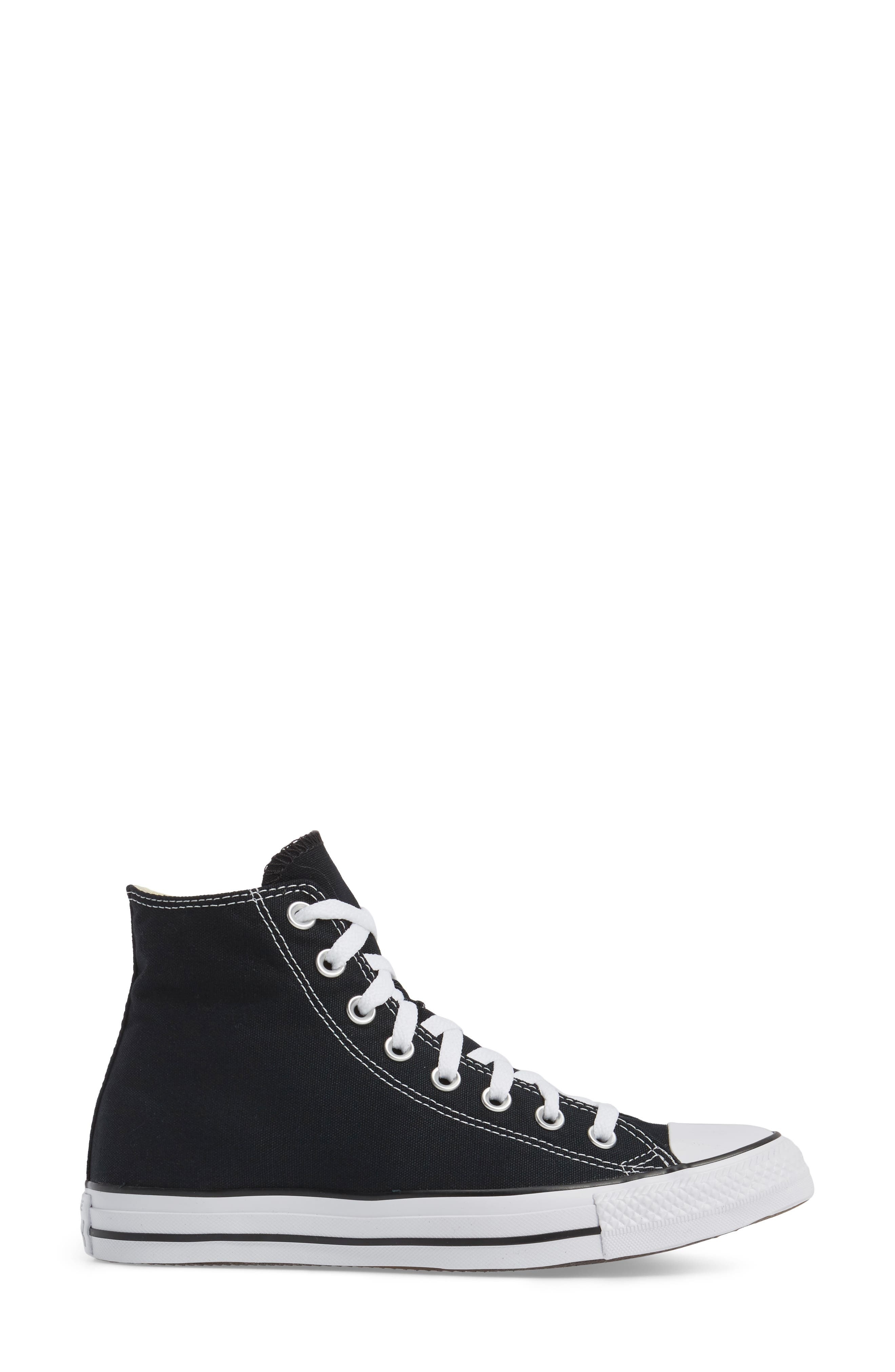 Converse Chuck Taylor® All Star® High Top Sneaker in Black at Nordstrom - 3