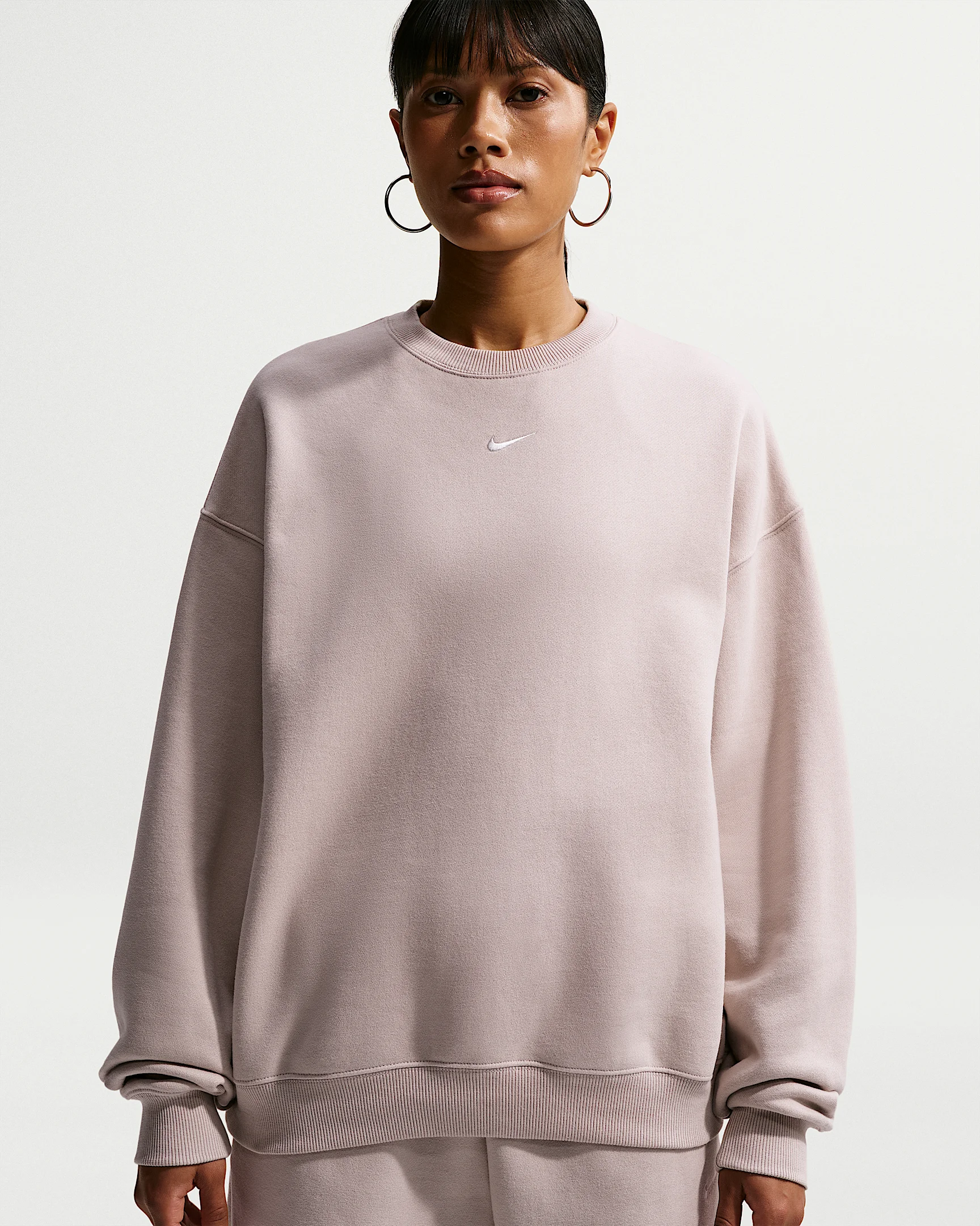 Nike Studio Fleece Medium Weight Women's Oversized Crew - 1