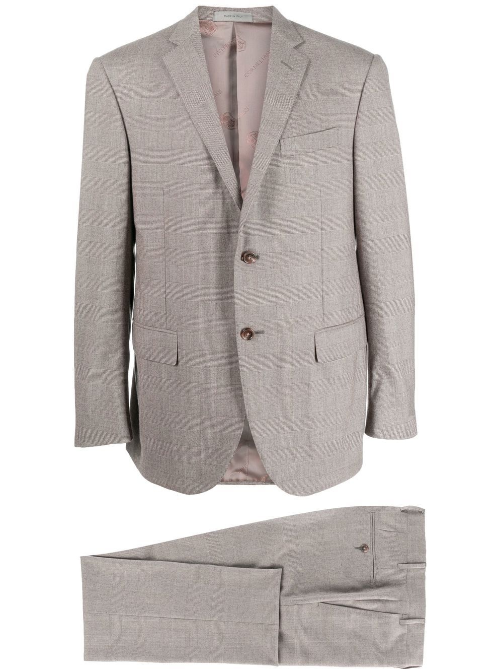 single-breasted tailored suit - 1