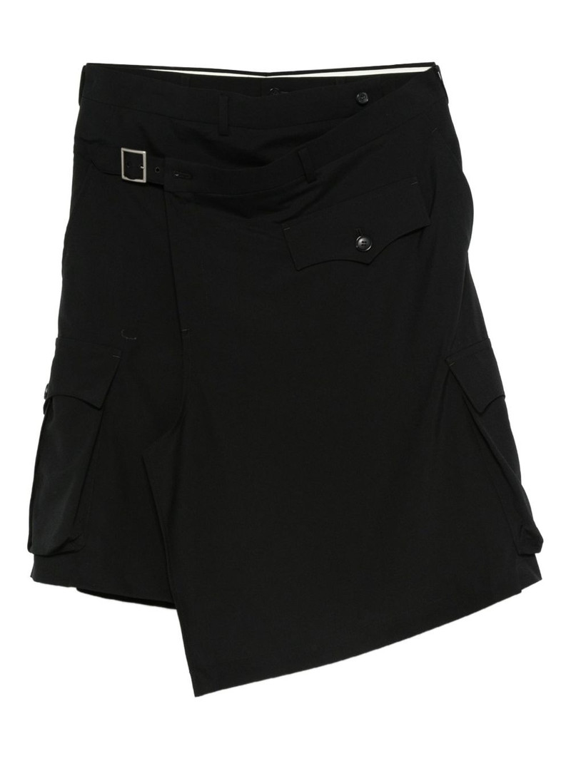 layered pocket-detail skirt 1
