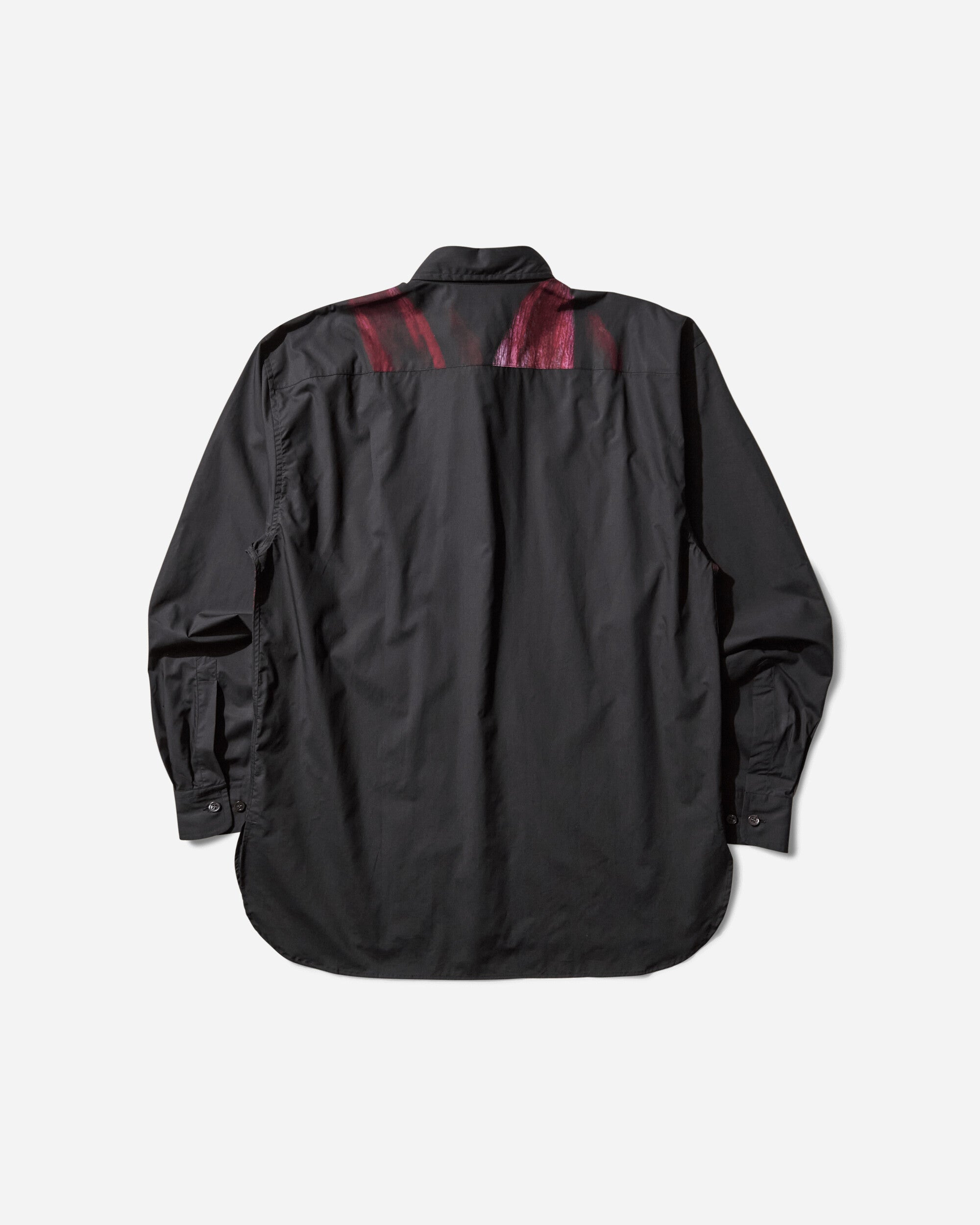 Men's Loose Cotton Shirt Black - 2