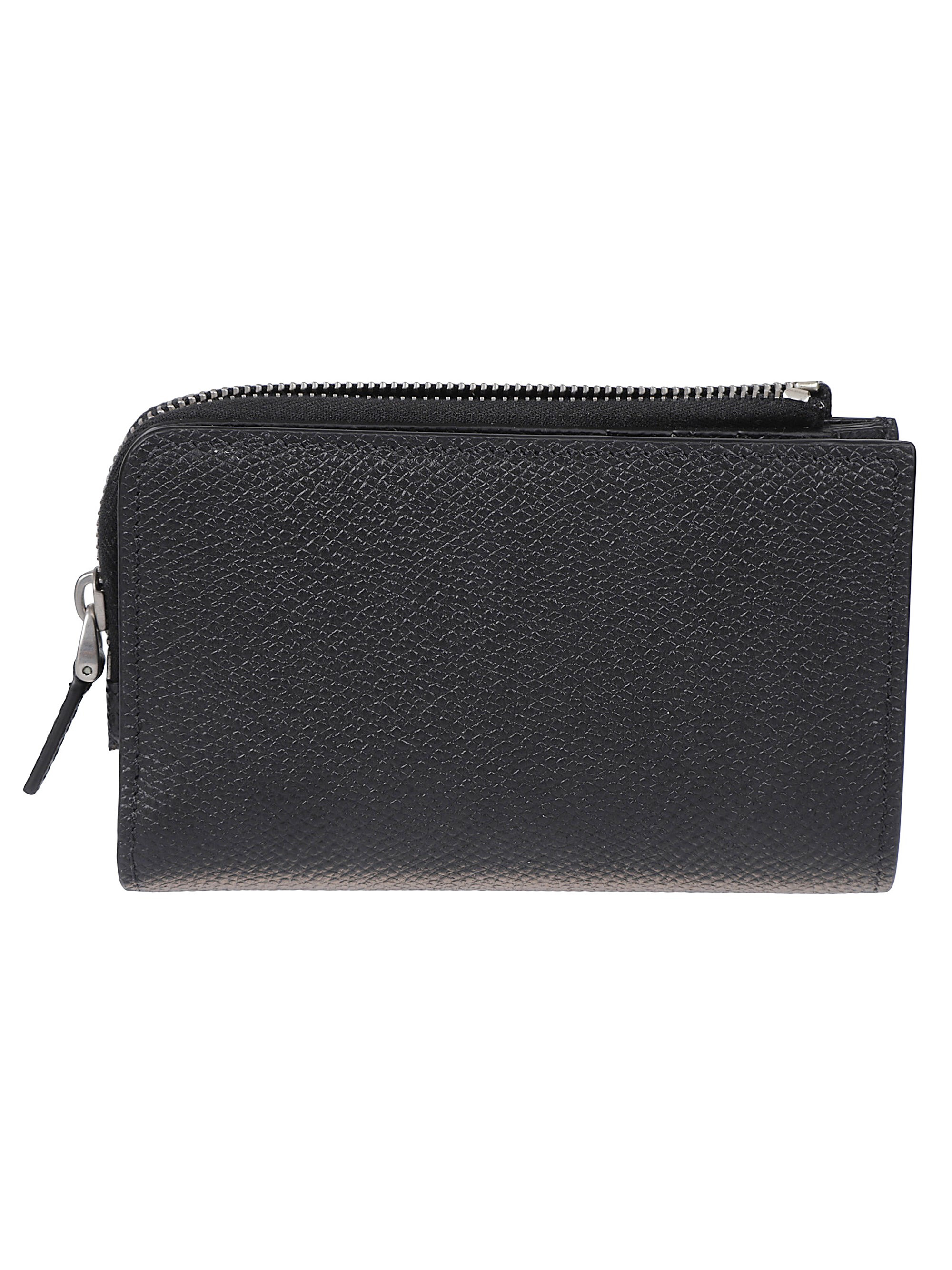 Leather wallet with logo - 2
