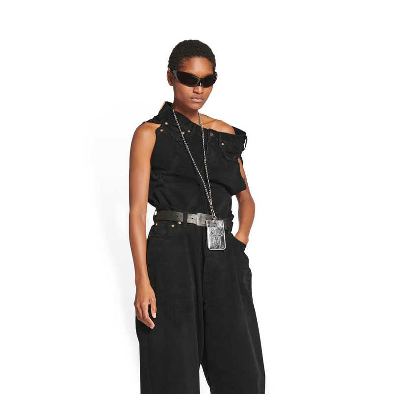 le cagole card and badge holder with chain 3