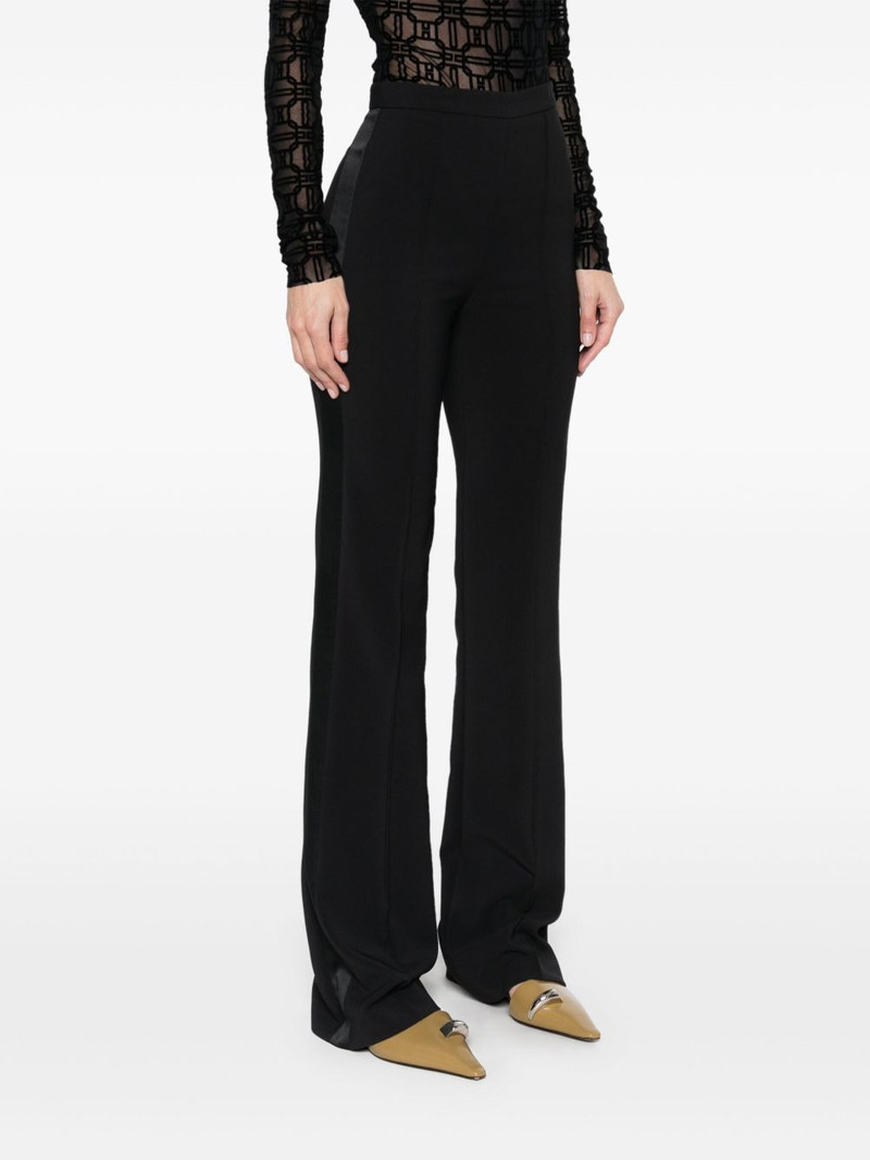 satin-trim crepe trousers 3