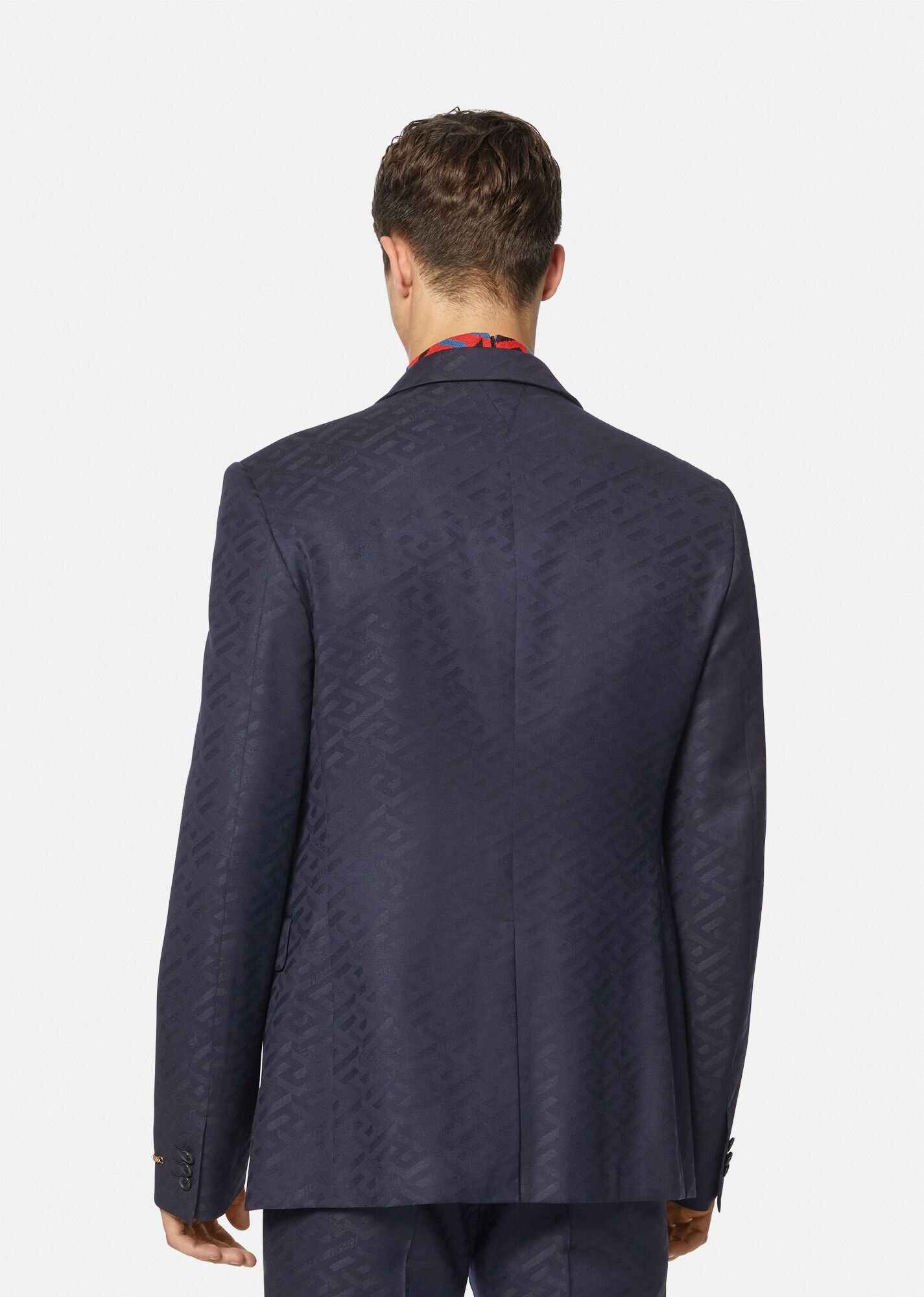 La Greca Wool Jacquard Blazer - 4