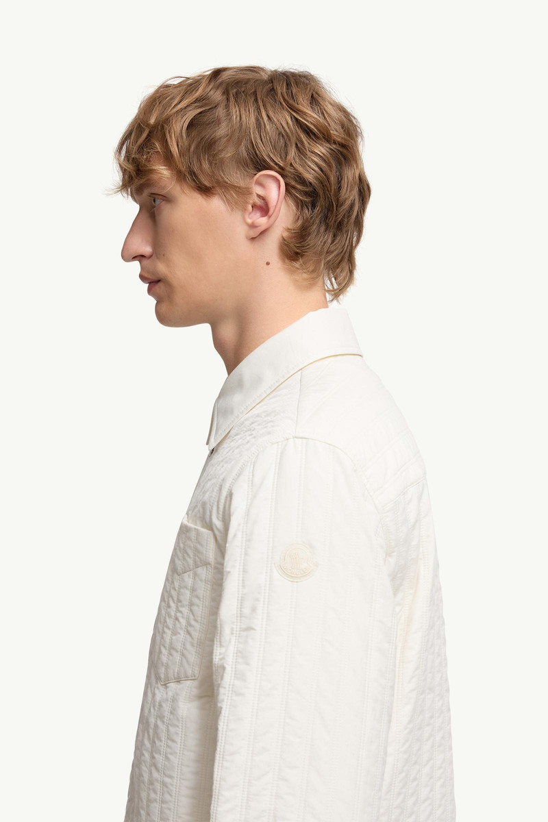 Vertical-Quilted Padded Shirt Jacket 3